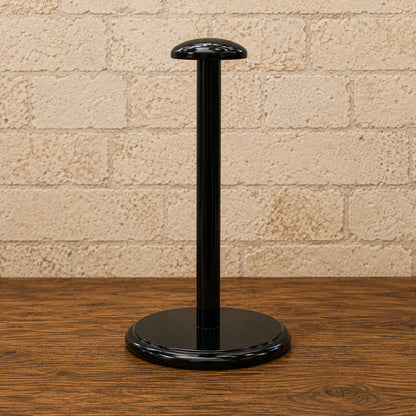 Roman Gladiator Helmet with Black Plume & Wooden Display Stand