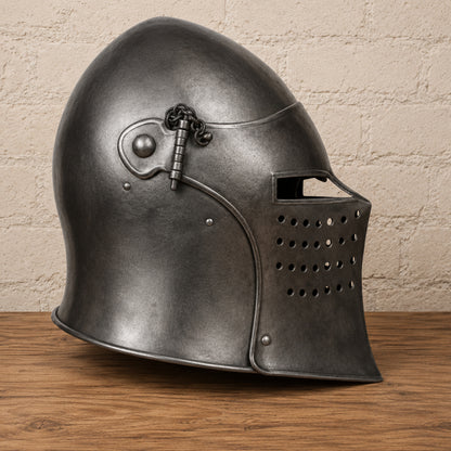 Medieval Barbuta Helmet – Wearable Knight Armor Helm for Reenactment, Cosplay & Display