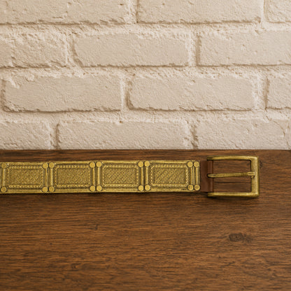 Roman Legionary Leather Belt with Brass Accents | Historical Reenactment Armor