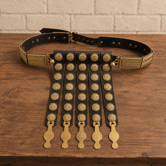 Roman Legionary Leather Cingulum Belt | Gladiator Armor for LARP & Ren Faire