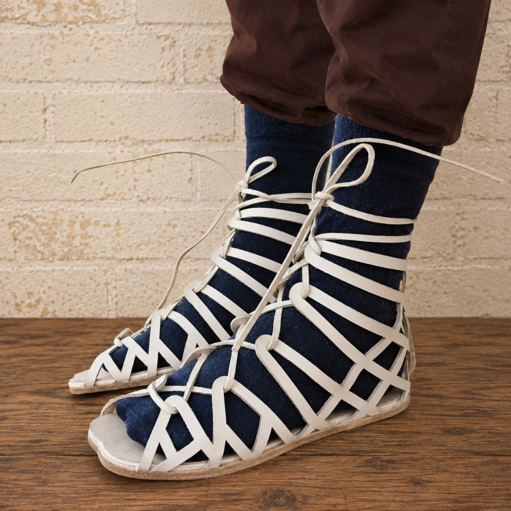 Roman Soldier Caligae Sandals | Handmade Leather Historical Footwear | Greek & Roman Reenactment Shoes | Medieval Cosplay