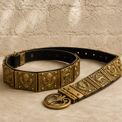 Roman Legionary Cingulum Belt with She-Wolf Emblem | Ancient Warrior Armor