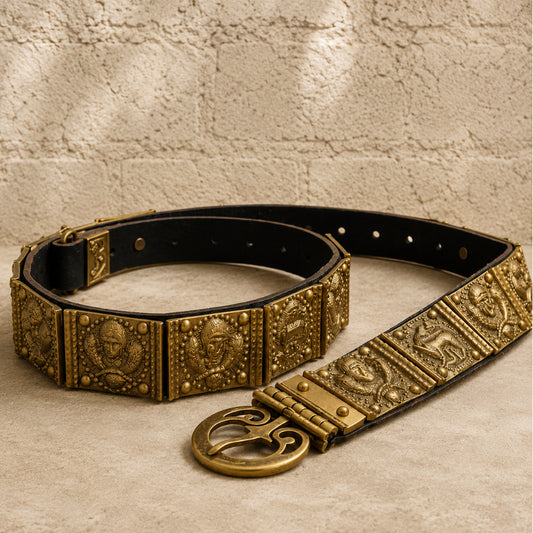 Roman Legionary Cingulum Belt with She-Wolf Emblem | Ancient Warrior Armor