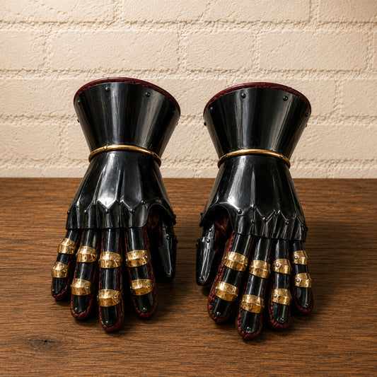Functional Milanese Gauntlets – 16 Gauge Steel Mitten Armor for SCA, LARP & HMB
