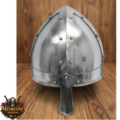 Deluxe Norman Helmet : With Display Stand, Liner and Strap, Medieval Nasal Helmet