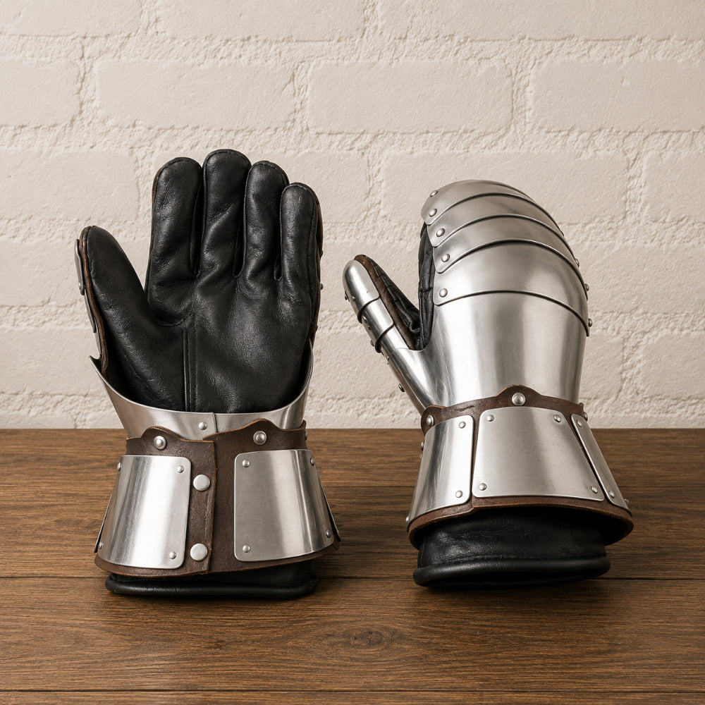 Medieval Knight Gauntlets – 16 Gauge Mild Steel Hand Armor