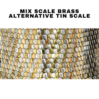 Brass Scale Armor Collar | Medieval Neck Gorget for LARP, SCA, Renaissance Faire & Cosplay | Handmade Warrior Armor |