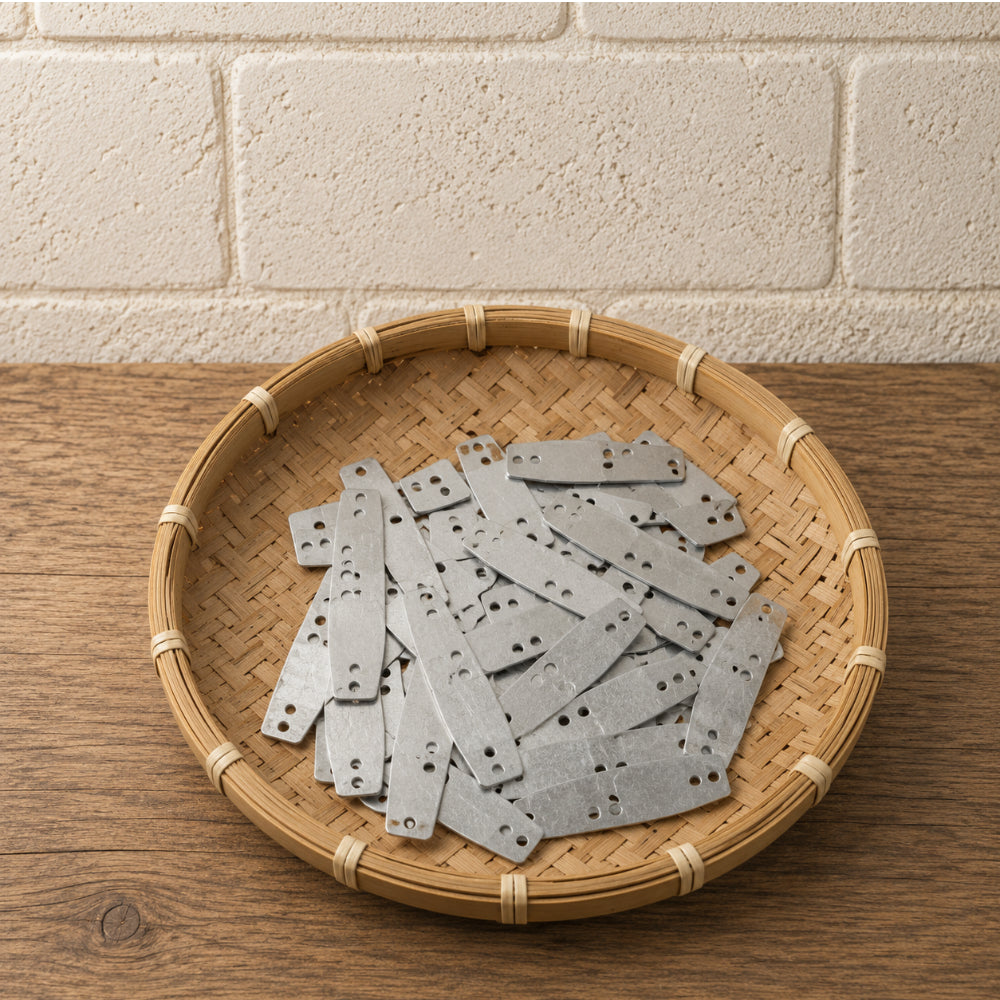 20 Gauge Mild Steel Lamellar Plates – 7 x 2 cm Armor Scales for Repair, Reenactment & LARP