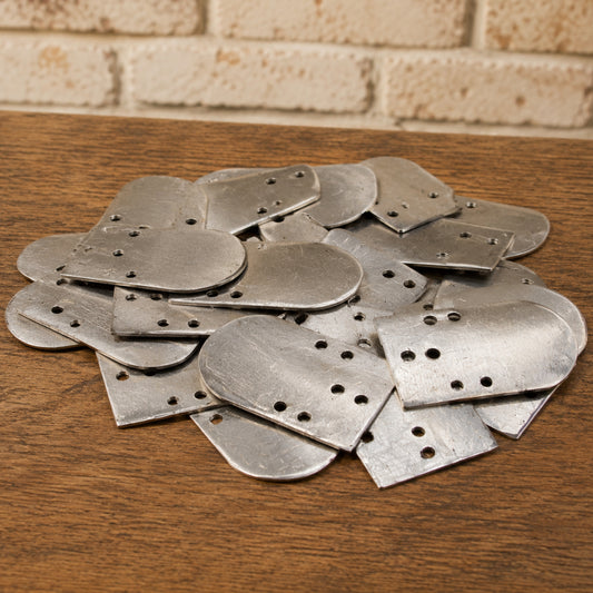 Silver Lorica Squamata Roman Scale Armor Plates – Type 13, 13 × 25 mm | Roman Cuirass Armor Reproduction