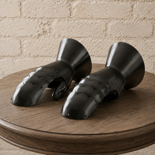 Mild Steel Gauntlets – SCA Combat Gloves with Leather Lining