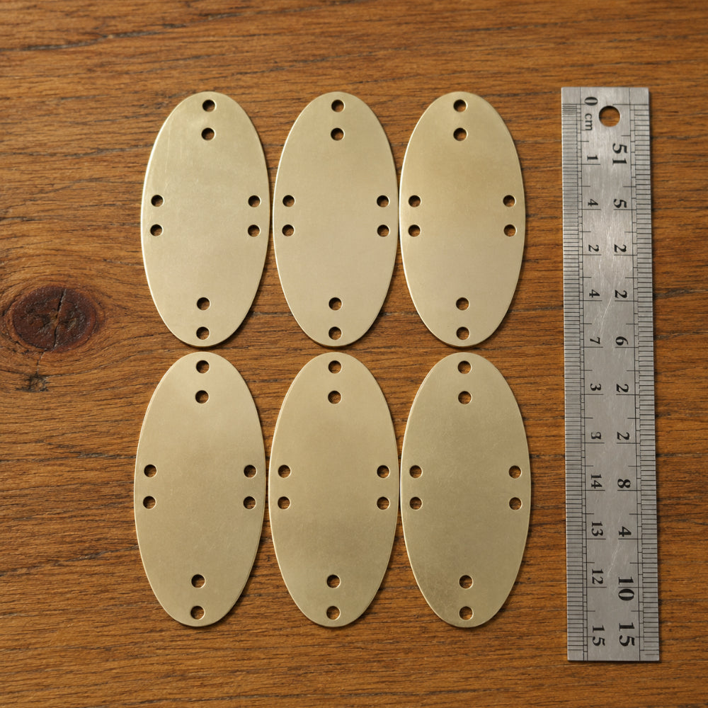 Medieval Visby Lamellar Steel Scales Type 5 – 9.3 × 5.3 cm (Set of 25)