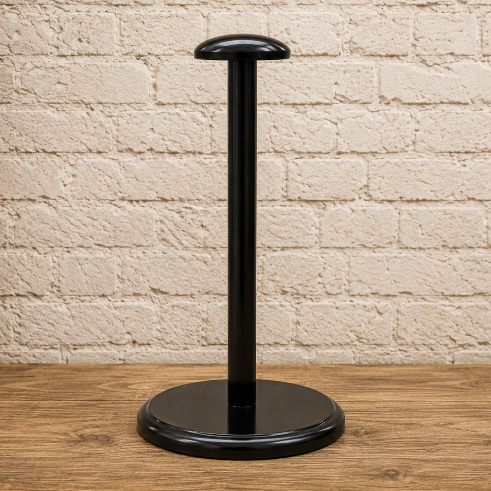 Medieval Achilles Troy Black Helmet with Wooden Display Stand