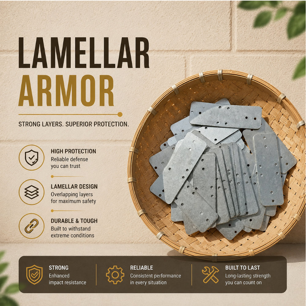 Type IV Lamellar Armor Plates – 90 mm x 30 mm (Pack of 25)