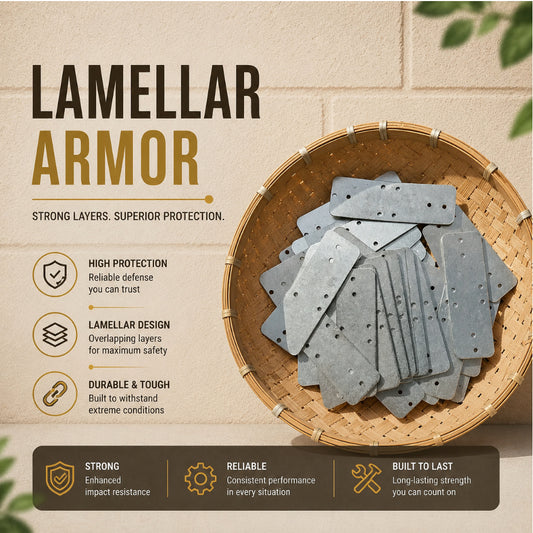 Type IV Lamellar Armor Plates – 90 mm x 30 mm (Pack of 25)