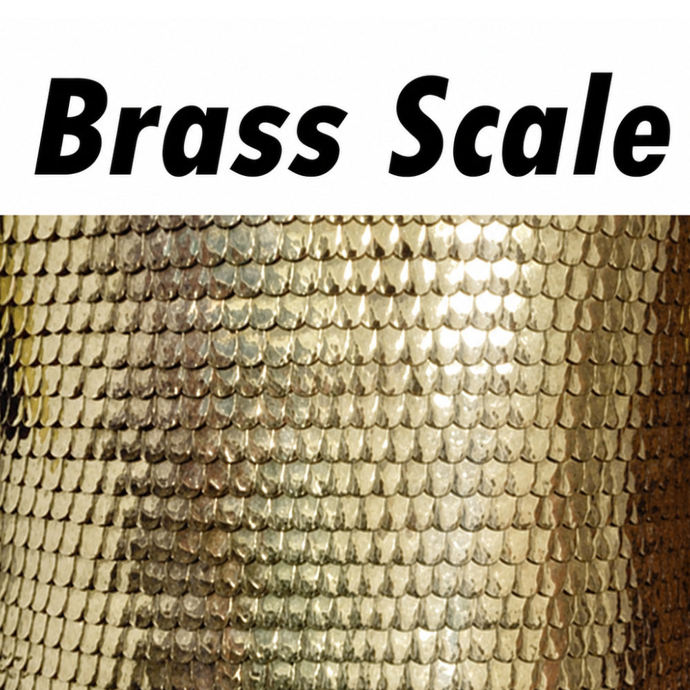 Brass Scale Armor Collar | Medieval Neck Gorget for LARP, SCA, Renaissance Faire & Cosplay | Handmade Warrior Armor |