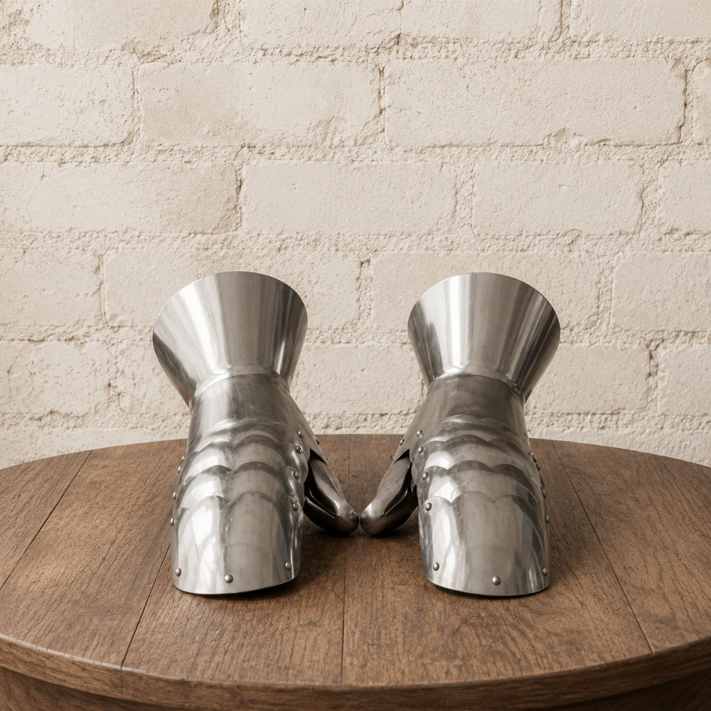 Mild Steel Gauntlets – SCA Combat Gloves with Leather Lining