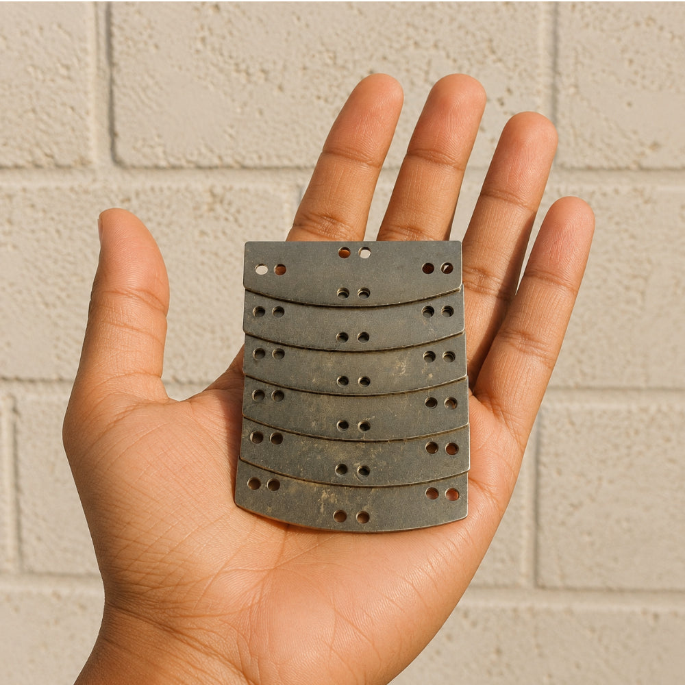 20 Gauge Mild Steel Lamellar Plates – 7 x 2 cm Armor Scales for Repair, Reenactment & LARP