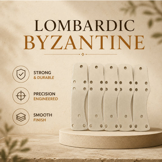 Lombardic Byzantine Lamellar Steel Plates – Type 7, 8.5 × 2.5 cm | Pack of Armor Scales