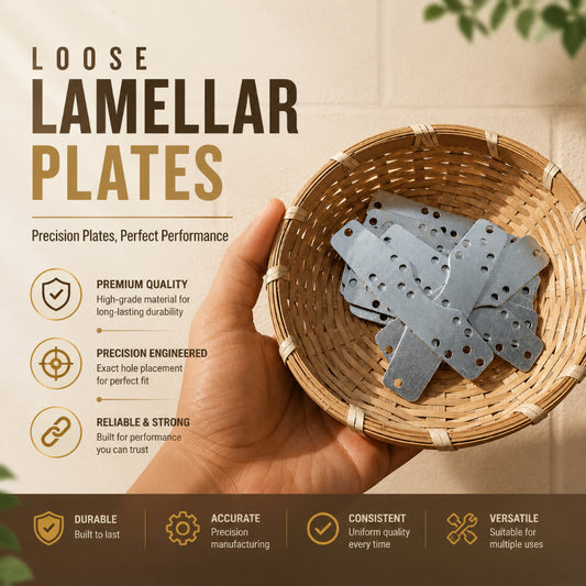 Loose Lamellar Armor Plates – Type III – 20 Gauge Mild Steel