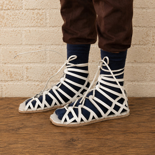 Roman Soldier Caligae Sandals | Handmade Leather Historical Footwear | Greek & Roman Reenactment Shoes | Medieval Cosplay