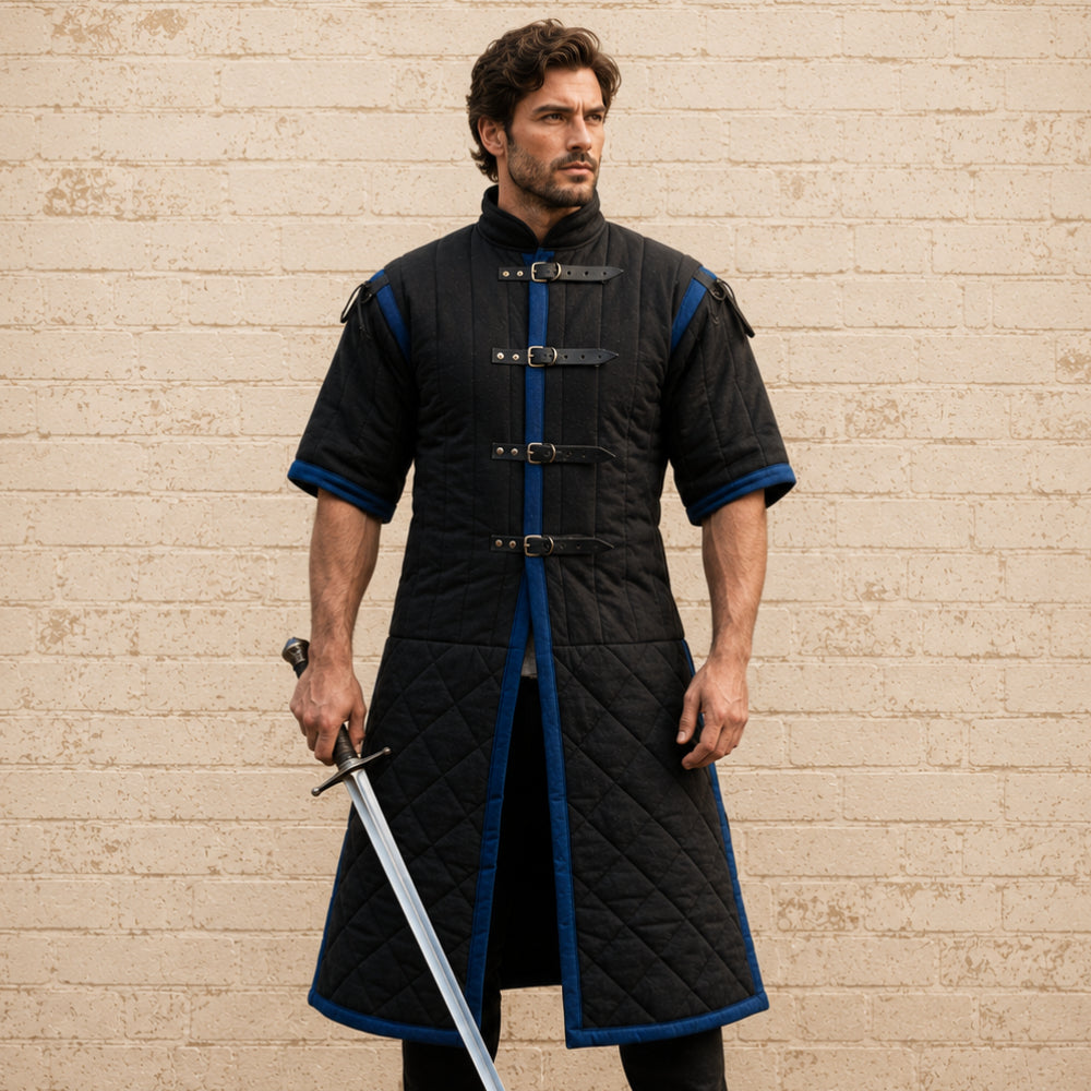 Renaissance Faire Gambeson Armor | Quilted Medieval Costume for LARP & Reenactment