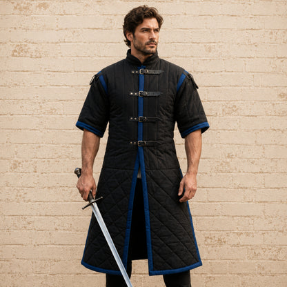 Renaissance Faire Gambeson Armor | Quilted Medieval Costume for LARP & Reenactment