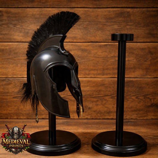 Troy Greek Achilles Helmet Trojan Helmet Troy Movie Helmet with Display Stand Gift for Him