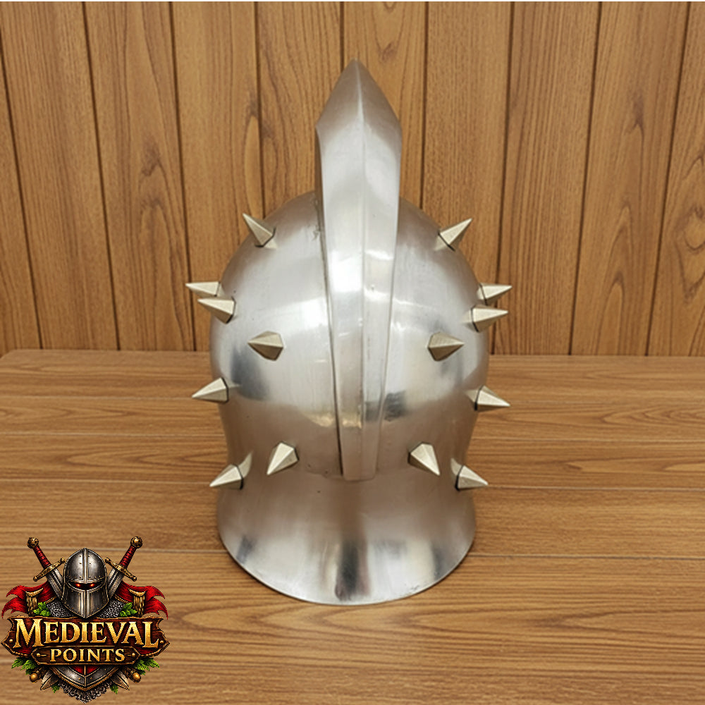 Gladiator Maximus Helmet: for Role Play with Display Stand for Home Office Decor