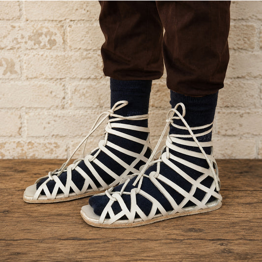 Roman Soldier Caligae Sandals | Handmade Leather Historical Footwear | Greek & Roman Reenactment Shoes | Medieval Cosplay