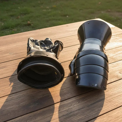 Mild Steel Gauntlets – SCA Combat Gloves with Leather Lining