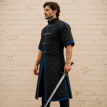 Renaissance Faire Gambeson Armor | Quilted Medieval Costume for LARP & Reenactment