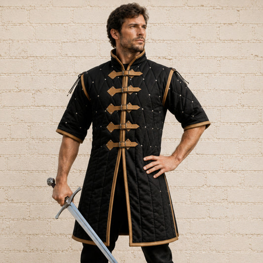 Medieval Gambeson Armor | Quilted Padded Costume for Renaissance Faire & LARP
