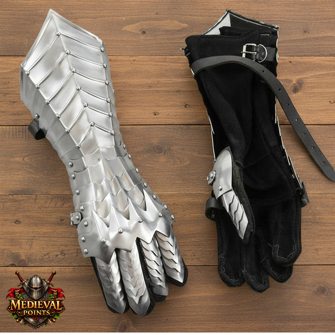 Ringwraith Nazgûl Steel Gauntlets – Medieval Armor Gloves | Gift for Him
