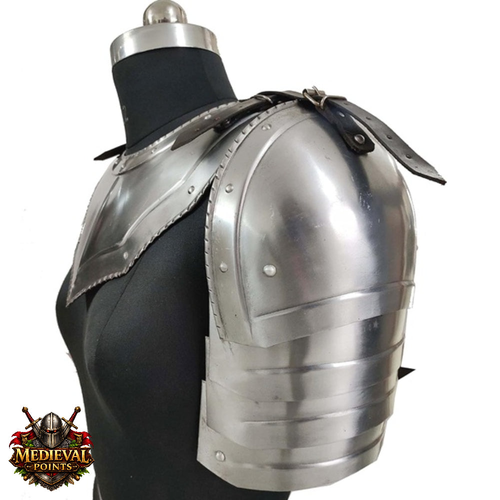 Medieval Steel Cuirass Armor with Pauldrons Knight Chest Plate LARP Costume