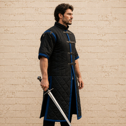 Renaissance Faire Gambeson Armor | Quilted Medieval Costume for LARP & Reenactment