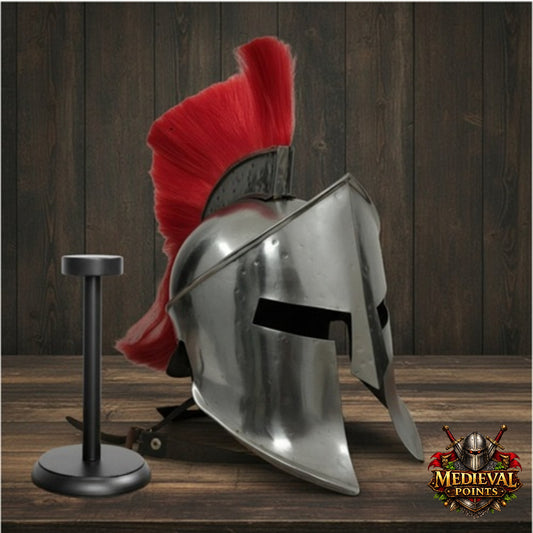 Antic Spartan Warrior Helmet: 300 Movie Replica, Gift For Him