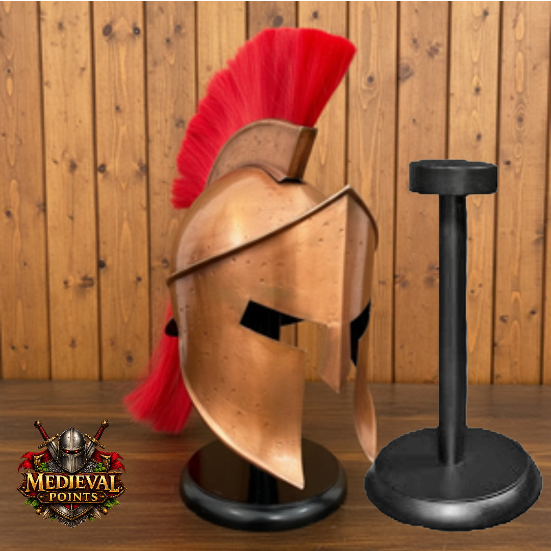 Spartan Helmet : 300 Spartan Costume , Role Play with Display Stand