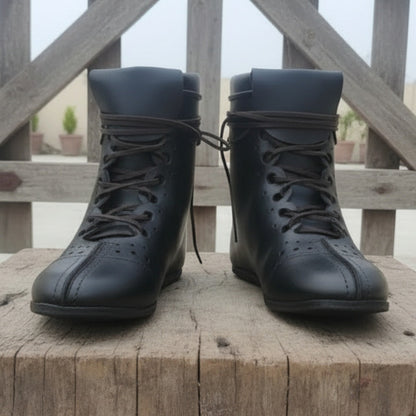 Roman Leather Boots – Vindolanda Style Historical Shoes for Reenactment, Renfaire & LARP