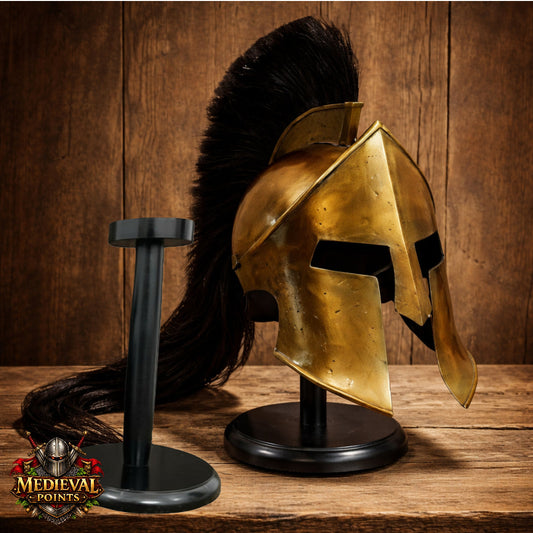 Brass Antic Spartan Warrior Helmet: 300 Movie Replica,  Spartan helmet