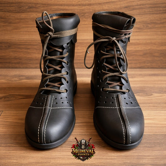 Roman Leather Boots – Vindolanda Style Historical Shoes for Reenactment, Renfaire & LARP