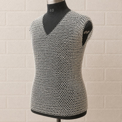 Medieval Chainmail Shirt – 9mm Butted Ring Chainmail Vest for LARP, Cosplay & Reenactment