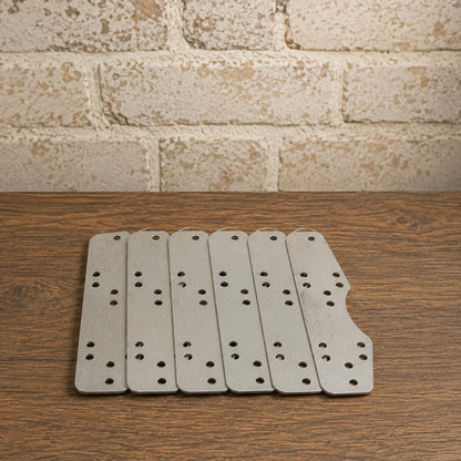 Loose Lamellar Armor Plates – Type III – 20 Gauge Mild Steel