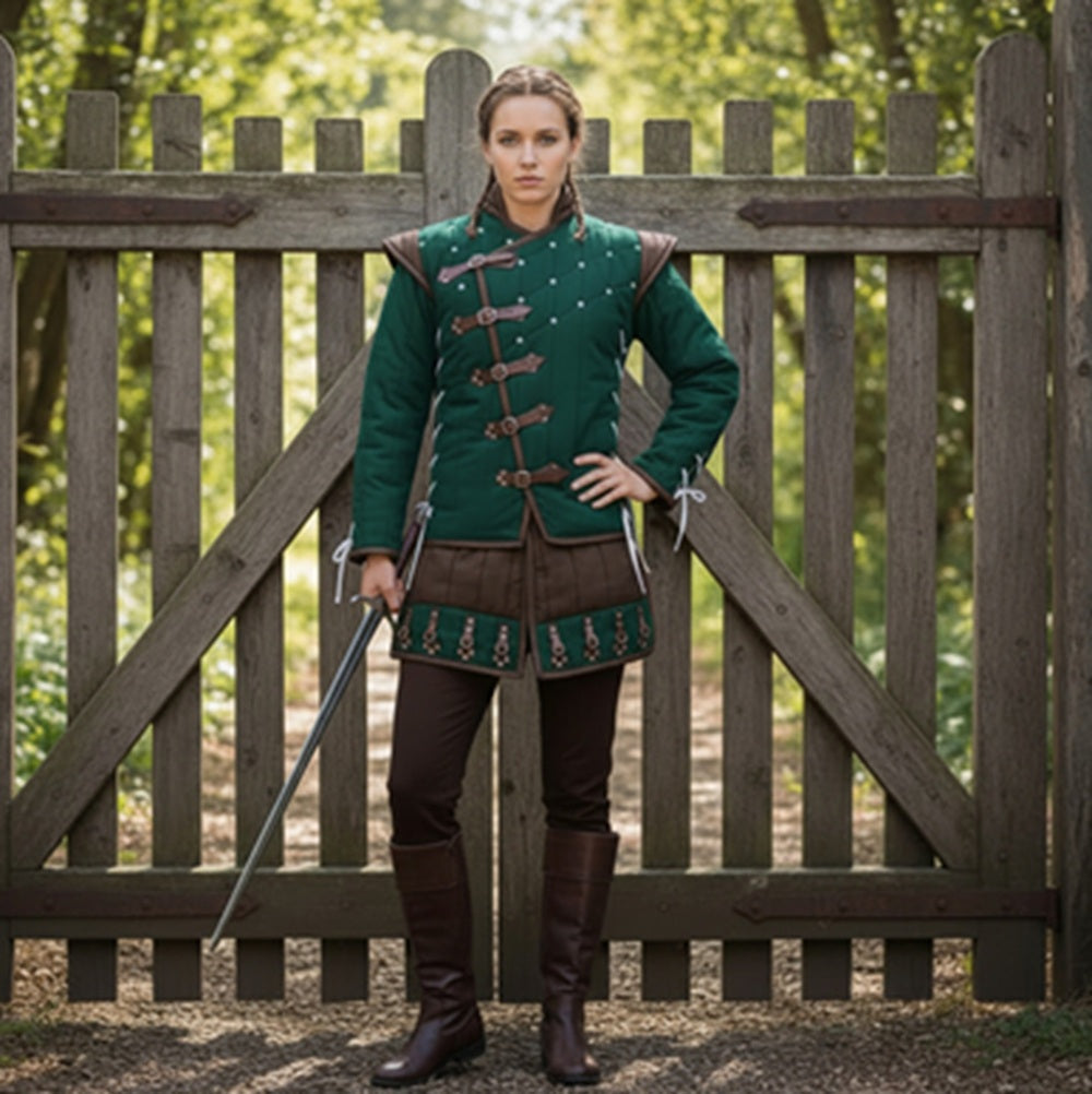Quilted Gambeson : Medieval Costume for Larp Events