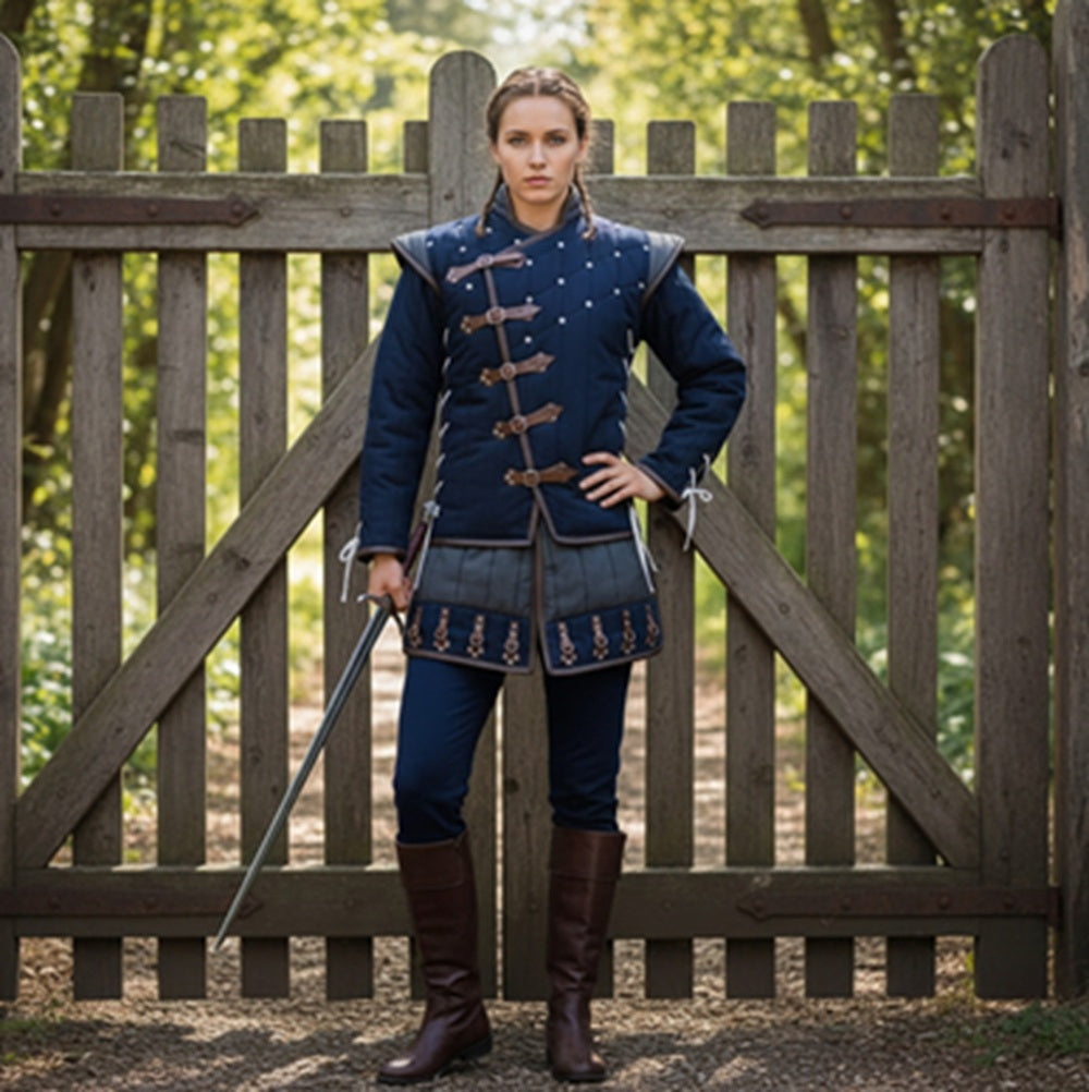 Quilted Gambeson : Medieval Costume for Larp Events