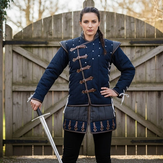 Quilted Gambeson : Medieval Costume for Larp Events