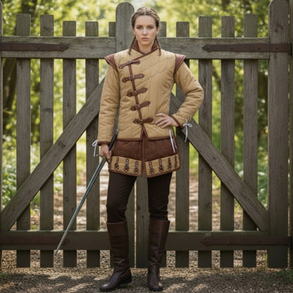 Quilted Gambeson : Medieval Costume for Larp Events