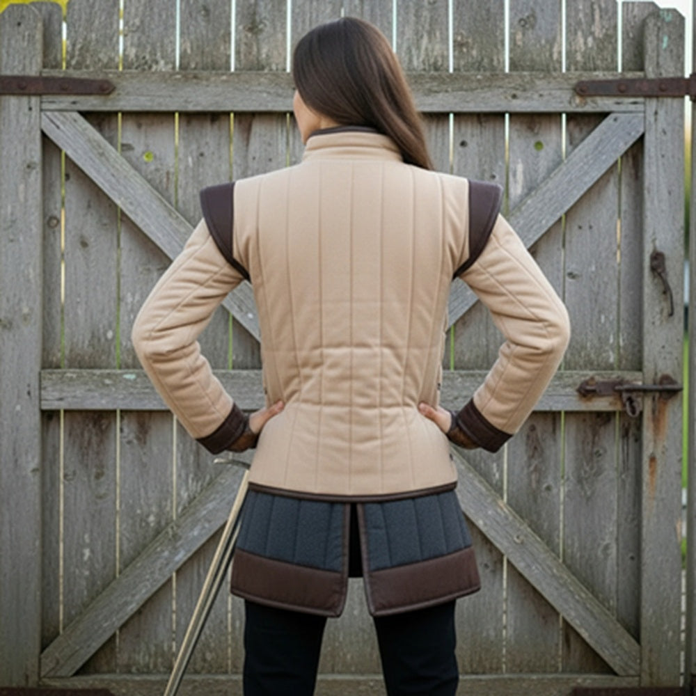 Quilted Gambeson : Medieval Costume for Larp Events