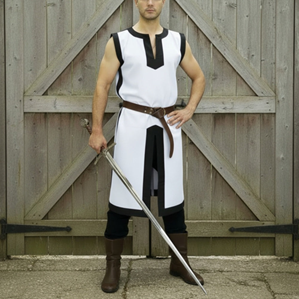 Embroidered Medieval Knight Tabard - Crusader Surcoat for LARP & Renaissance Faire