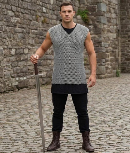 Sleeveless Butted Chainmail Shirt | Renaissance Fair Armor