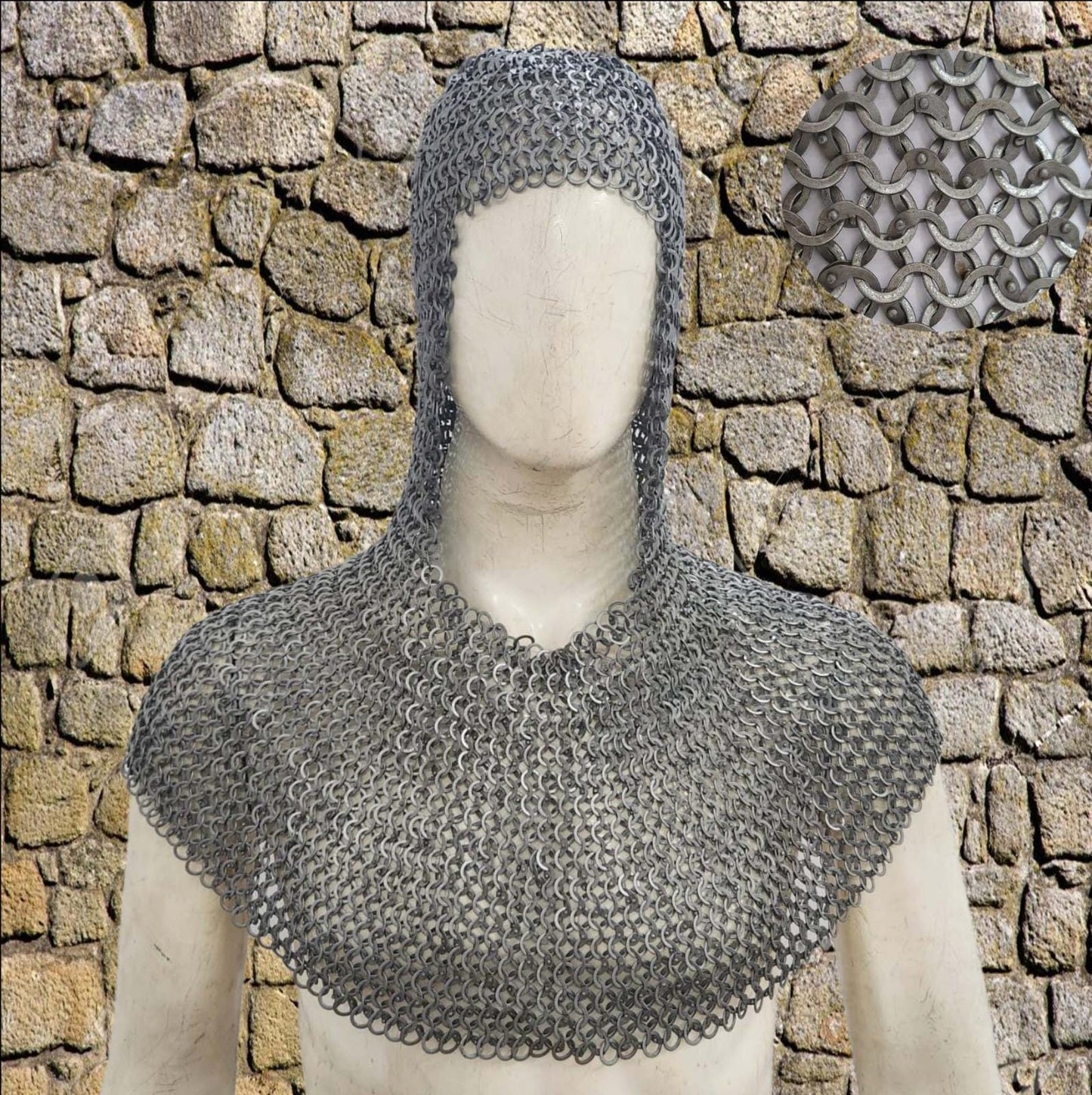 Medieval Chainmail Shirt – 9mm Flat Riveted with Washers